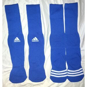 Adidas Copa Zone Soccar Socks 2 Pair Size XS Kids Sports Blue Moisture Wicking